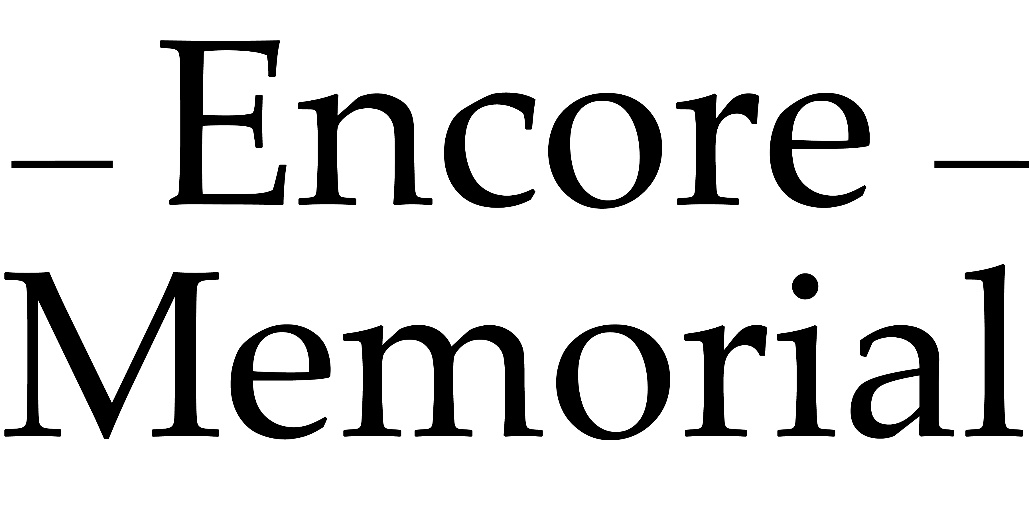Encore Memorial logo